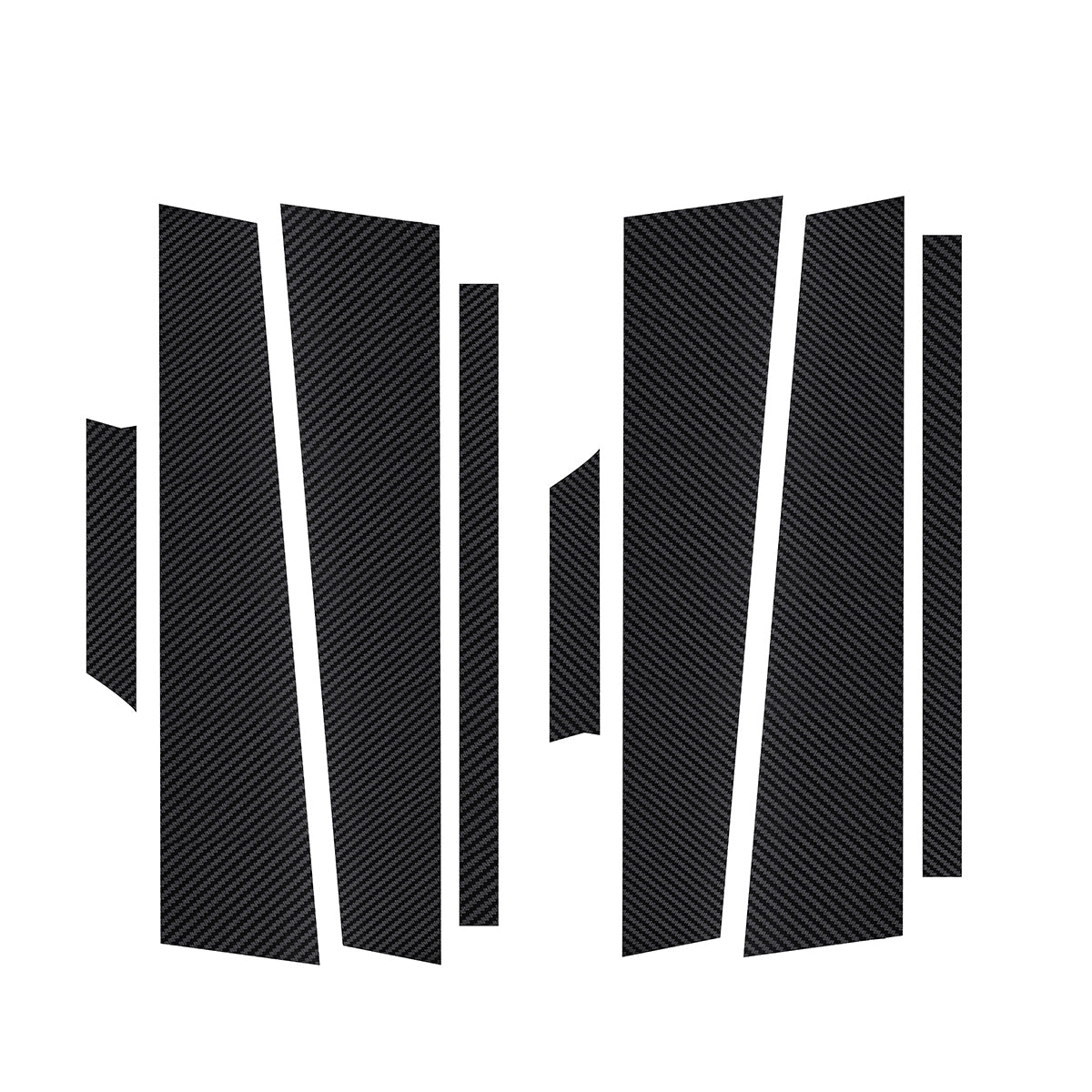Dark Slate Gray 3D 5D Carbon Fiber Style A/B/C Pillar Film Sticker Decals Trim For VW MK7 Golf 7