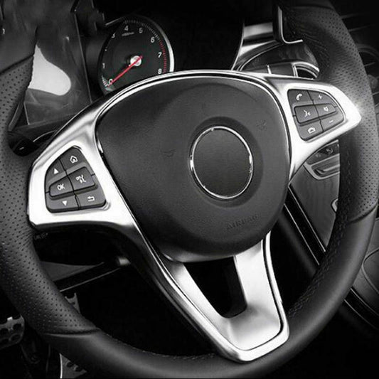 Plastic Steering Wheel Panel Trim Cover For Mercedes A B C E GLA CLA GLC GLS GLE Class W176 W246 W205 W213 W117 C117 X156 X253 W447 - Auto GoShop