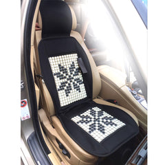 Universal 12V Therapy Massage Car Font Seat Cover Cushion Bead Summer Cooler - Auto GoShop