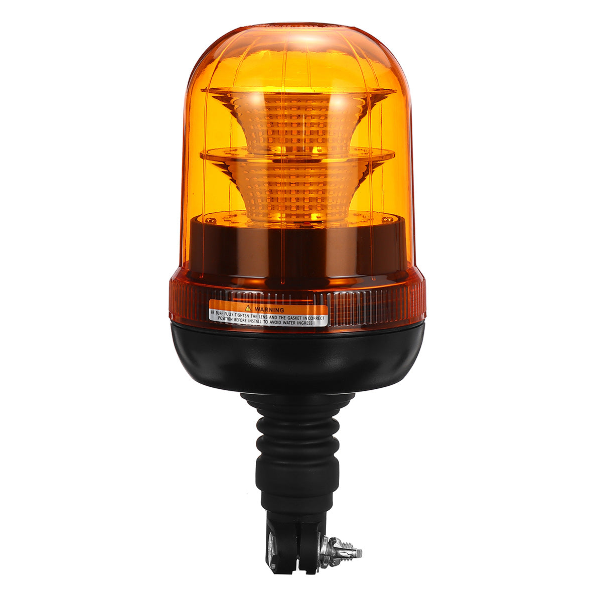 Chocolate 40LED Warning Light 12-24V 4 Flashing Modes Beacon Flexible Din Pole Mount Tractor Warning Light
