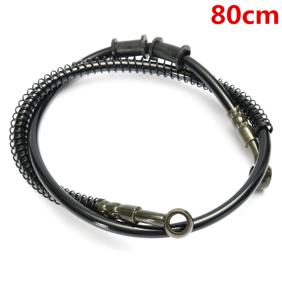 Dark Slate Gray 50cm - 190cm Motorcycle Braided Brake Clutch Oil Hose Line Pipe 10mm