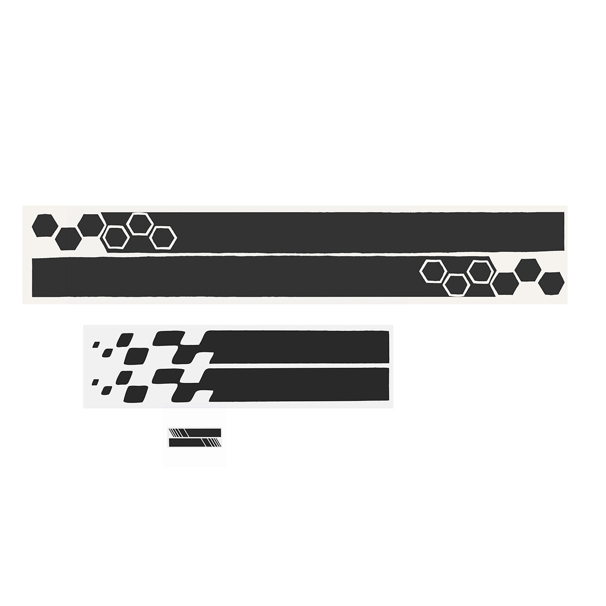 Dark Slate Gray 5PCS/set Long Stripe Graphics Car Racing Side Body Hood Mirror PVC Decal Sticker
