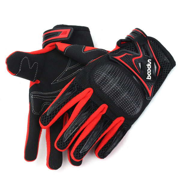 Orange Red Motorcycle Gloves Full Finger Knight Riding Motorcross Sports Gloves Cycling Washable M L XL