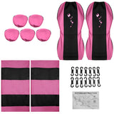 Universal Car Seat Covers Front and Rear Protectors Full Set Butterfly Printed - Auto GoShop