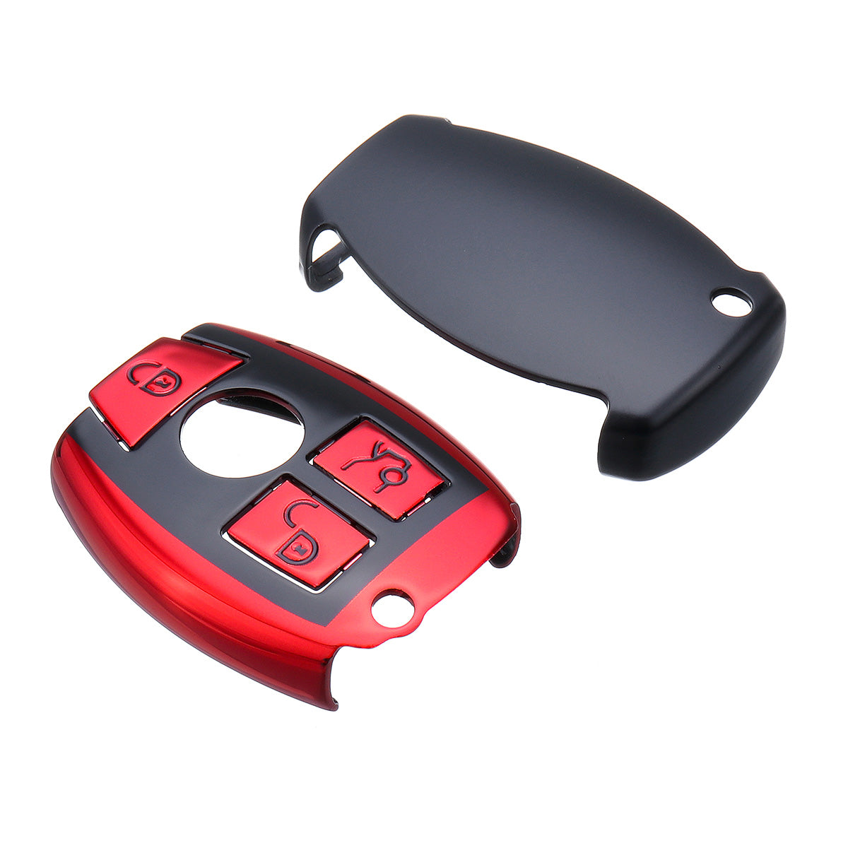 Light Coral Remote Smart Key Case Cover Fob Shell For Mercedes-Benz A B C E G S M Class 2005+