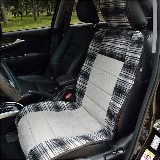 Gray Universal Single Car Electric Heated Cushion Winter 12V Car Heated Pad Cover Keep Warm Seat Cushion