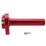 Dark Red 1Pc Multicolor Twist Throttle CNC Aluminum For Motorcycle Moped Scooter Bike