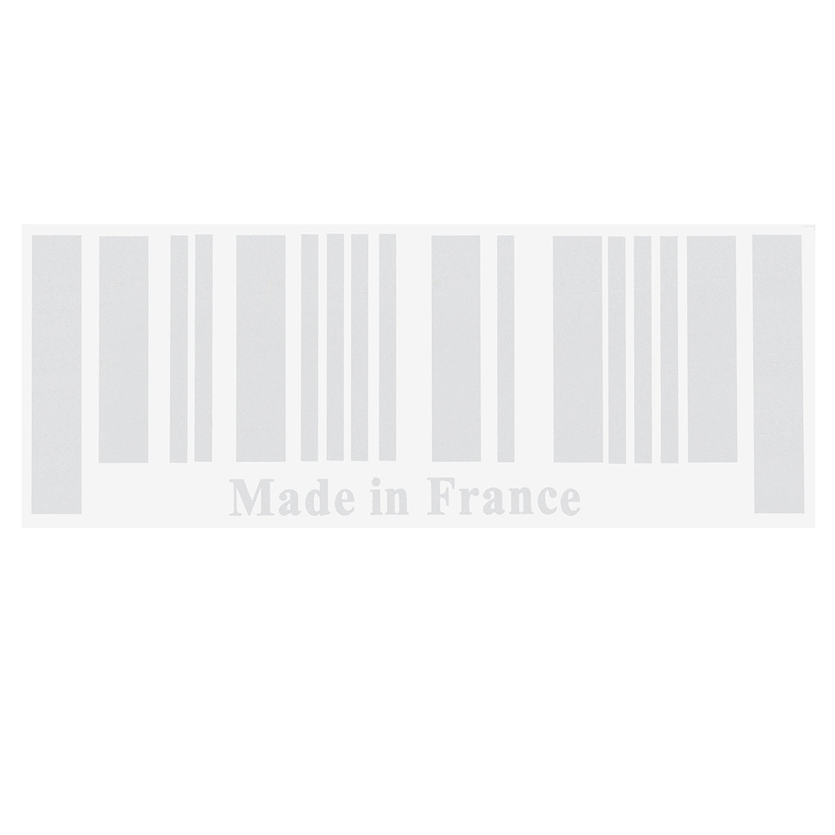 Lavender 25x9cm PVC Car Made In France Bar Code Stickers Graphic Decal Decoration Universal