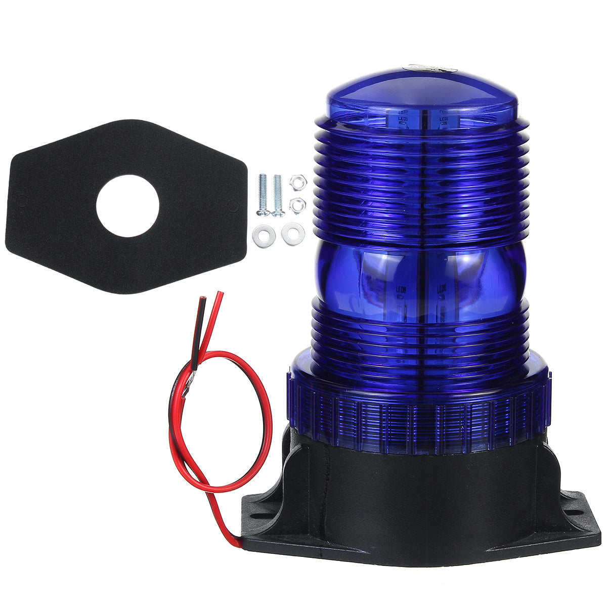 Midnight Blue 12-24V 30 LED Roof Rotating Beacon Strobe Tractor Warning Light Lamp
