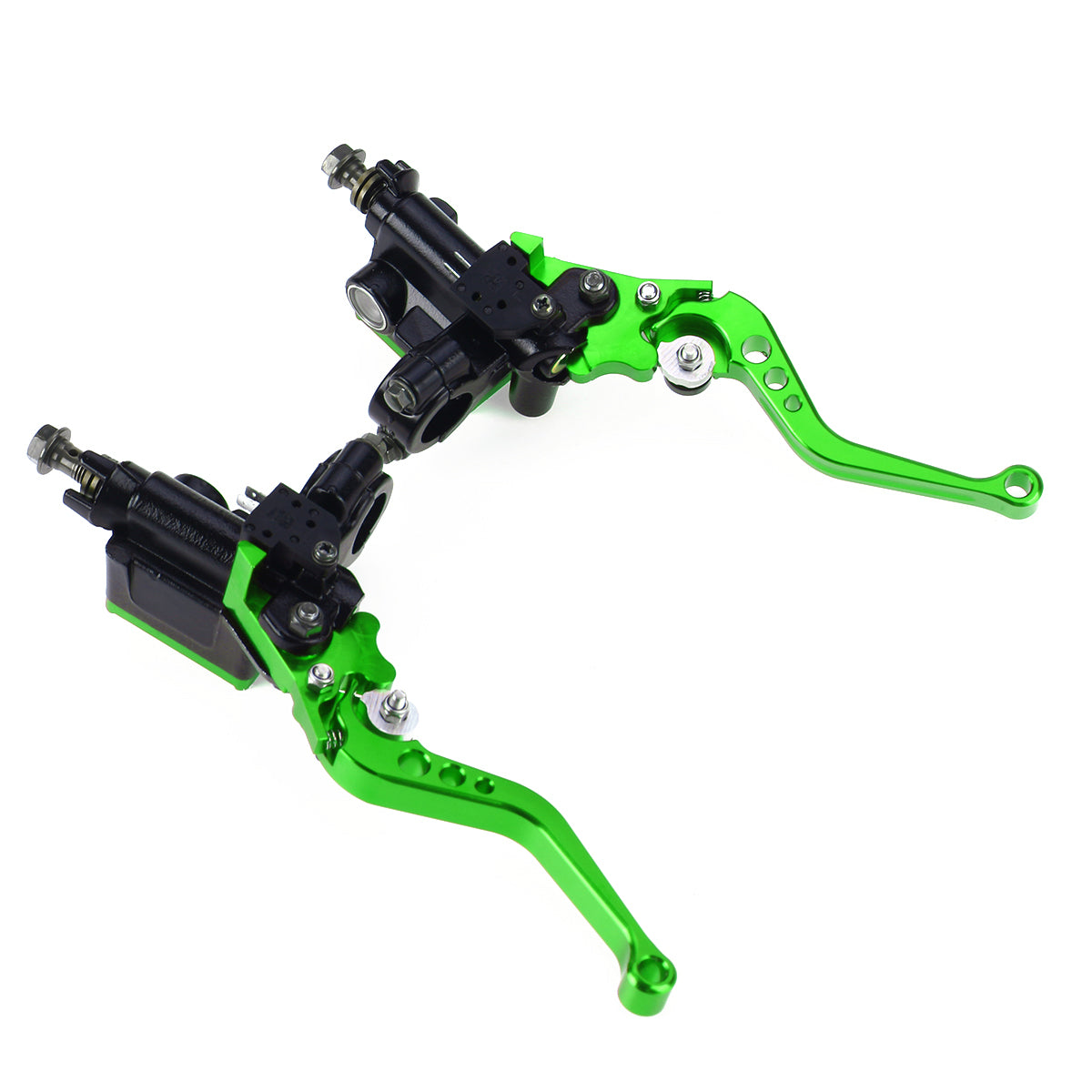 Lime Green 7/8 Inch 22mm Motorcycle Hydraulic Brake Clutch Master Cylinder Reservoir Lever With Cable Aluminum Universal
