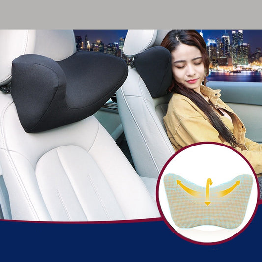 Car Seat Headrest Head Pillow Pad Foam Memory Travel Neck Rest Support Cushion - Auto GoShop