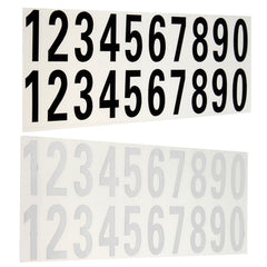 Beige Number Reflective Sticker Car Vinyl Decal Street Address Mail Box Number Stickers White Black