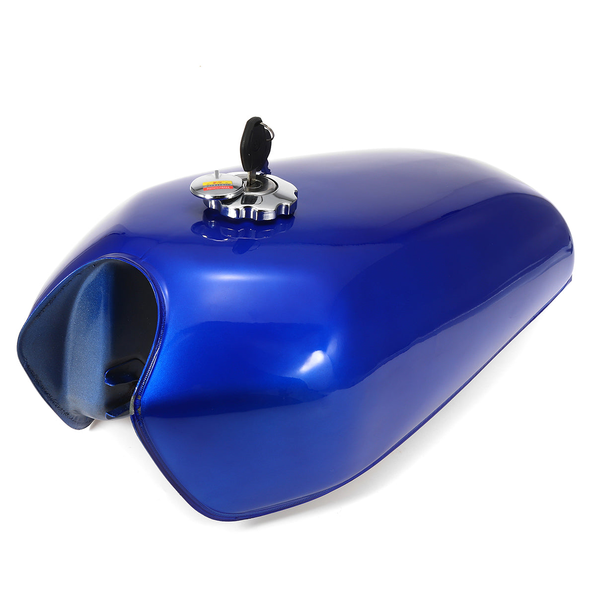 Royal Blue 9L 2.4 Gallon Motorcycle Cafe Racer Fuel Gas Tank with Petrol Cap Key For Honda CG125