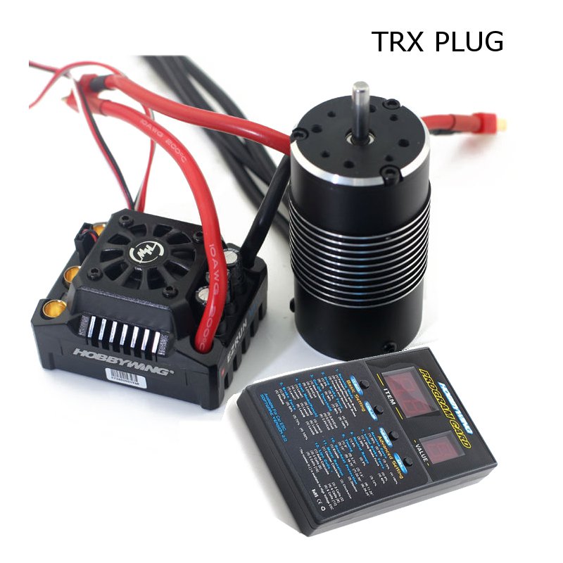 Black Hobbywing EzRun Max8 v3 150A Waterproof Brushless ESC T/TRX Plug+2200KV Motor For 1/8 RC Car Parts