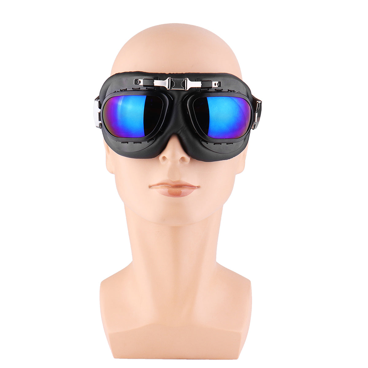 Wheat Motorcycle Goggles Glasses Vintage Classic Goggles Retro Pilot Cruiser Steampunk UV Protecti