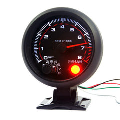 3.75 Inch 95mm DC12V 0~8000RPM Car Tachometer Gauge - Auto GoShop