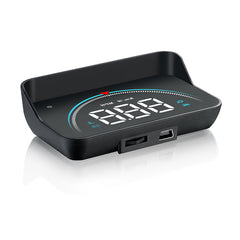 Dark Slate Gray 3.5 Inch LED Car GPS HUD Display Projector Head Up Digital Speedo Warning Alarm OBD2