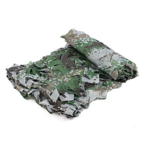 Dim Gray 1mX2m Camo Camouflage Net For Car Cover Camping Military Hunting Shooting Hide