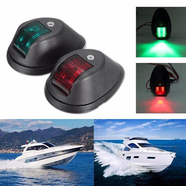 Dim Gray Pair Green&Red Touring Navigation Light Marine Light LED Or Bulb For Car Boat Chandlery Boat Yacht