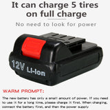 Orange Red 12V Black Green Smart Air Pump Lithium Battery Car Wireless Multifunctional Digital Display Portable