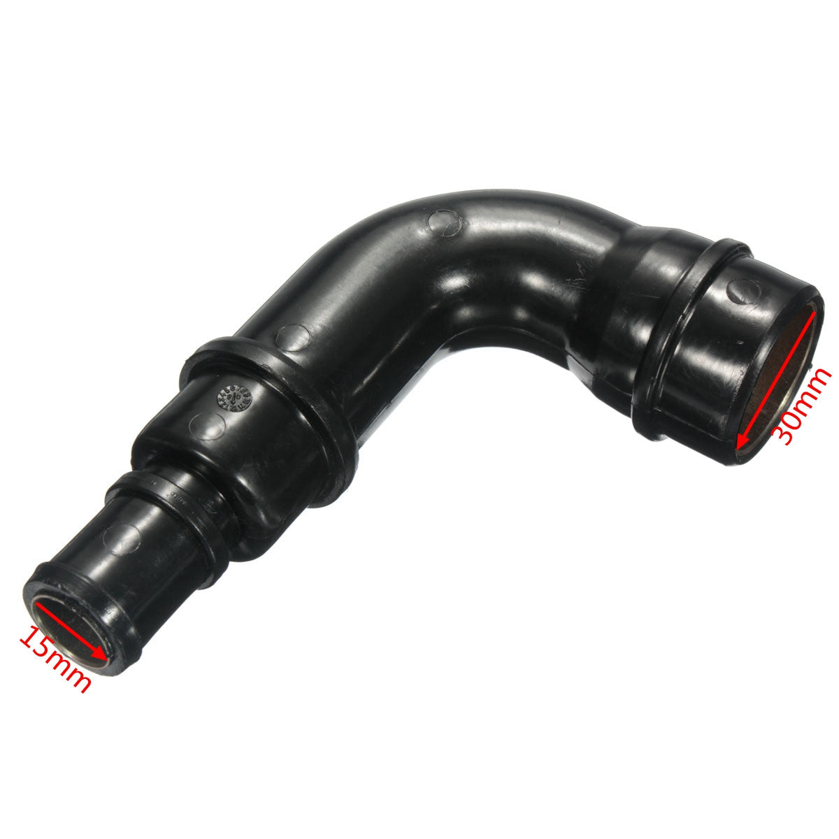 Black Breather Hose Pipe Tube Vacuum Vent With Clip &Seal For VW GOLF MK4 AUDI A3 1.8T