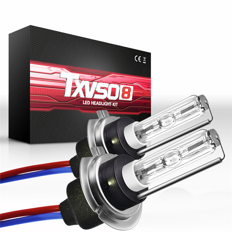Dark Red TXVSO8 55W H7 Car Xenon Headlights HID Bulbs Kit 4300K 5000K 6000K 8000K 2PCS