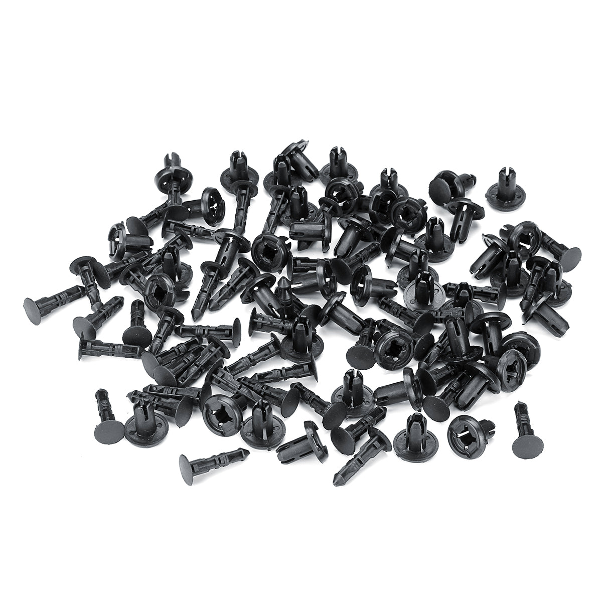 Dark Slate Gray 50pcs 8mm Black Plastic Door Trim Moulding Clip Retainer Panel Car Fastener Clip For Toyota