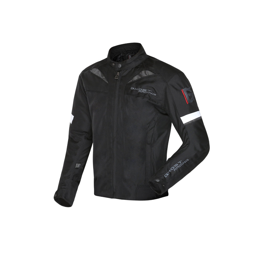 Dark Slate Gray GHOST RACING Motorcycle Jacket Removable Inner Motocross With Protective Gear Armor Men Waterproof Windproof