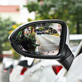 Black Cafele Car Rearview Mirror Protective Film Rainproof Anti Fog Anti-glare Window Clear Protector 2Pcs