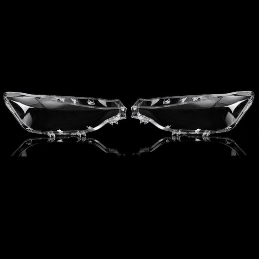 Black Car Front Left/Right Headlight Headlamp Lens Light Cover For BMW 3 Series F30 F35 2016-2018