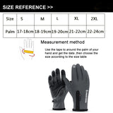 Snow Adults Touch Screen Gloves Zipper Thermal Winter Sports Warm Motorcycle Full Finger Mittens