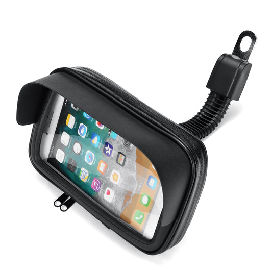 Dark Slate Gray Waterproof Cell Phone Holder Bag Motorcycle Bike GPS Bicycle Mirrors Installation Case