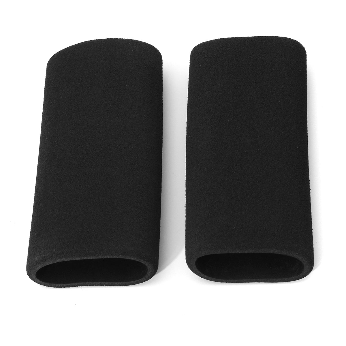 Black Motorcycle Foam Handlebar Grip Slip-on Anti Vibration Comfort Cover Black