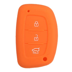 Tomato Car Remote Key Silicone Fob Protector Cover Case Three Button For Hyundai I40 Mistra Solaris