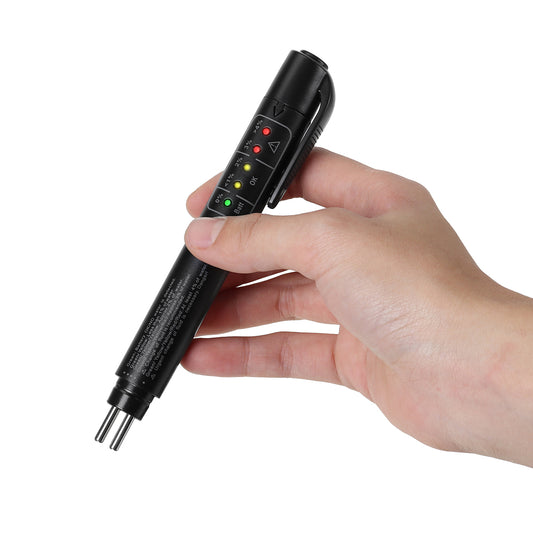 Rosy Brown Portable Brake Fluid Oil Tester Detection Pen 5 LED indicator Testing Tool