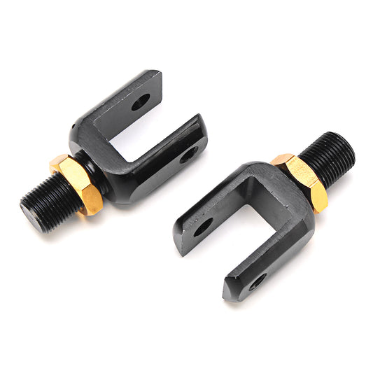 Dim Gray 2pcs Shock Absorber Adapter Clevis Head U-type End Motorcycle Scooter