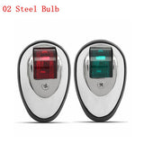 Saddle Brown Pair Green&Red Touring Navigation Light Marine Light LED Or Bulb For Car Boat Chandlery Boat Yacht