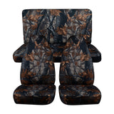 Universal Front + Back Camouflage Design Car Seat Covers Full Sets Protect Mat - Auto GoShop