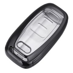 Lavender 2-IN-1 TPU Car Remote Smart Key Cover Fob with Button Film For Audi A3 A4 A5 A6 A7 A8 Q5 Q7 TT TTs TT RS