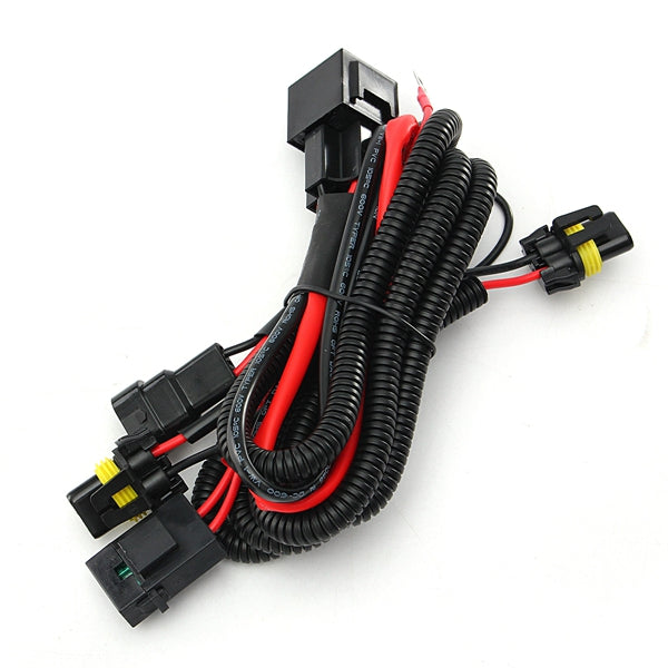 Wiring Harness Relay Kit For 9005 9006 H3 HB4 H10 9140 9145 Xenon HID Conversion - Auto GoShop