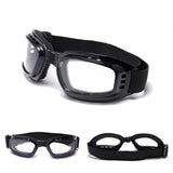 Dark Slate Gray Unisex Full Rim Skiing Glasses Foldable Tactical Goggles Skate Climbing Cycling Sunglasses Eyewear