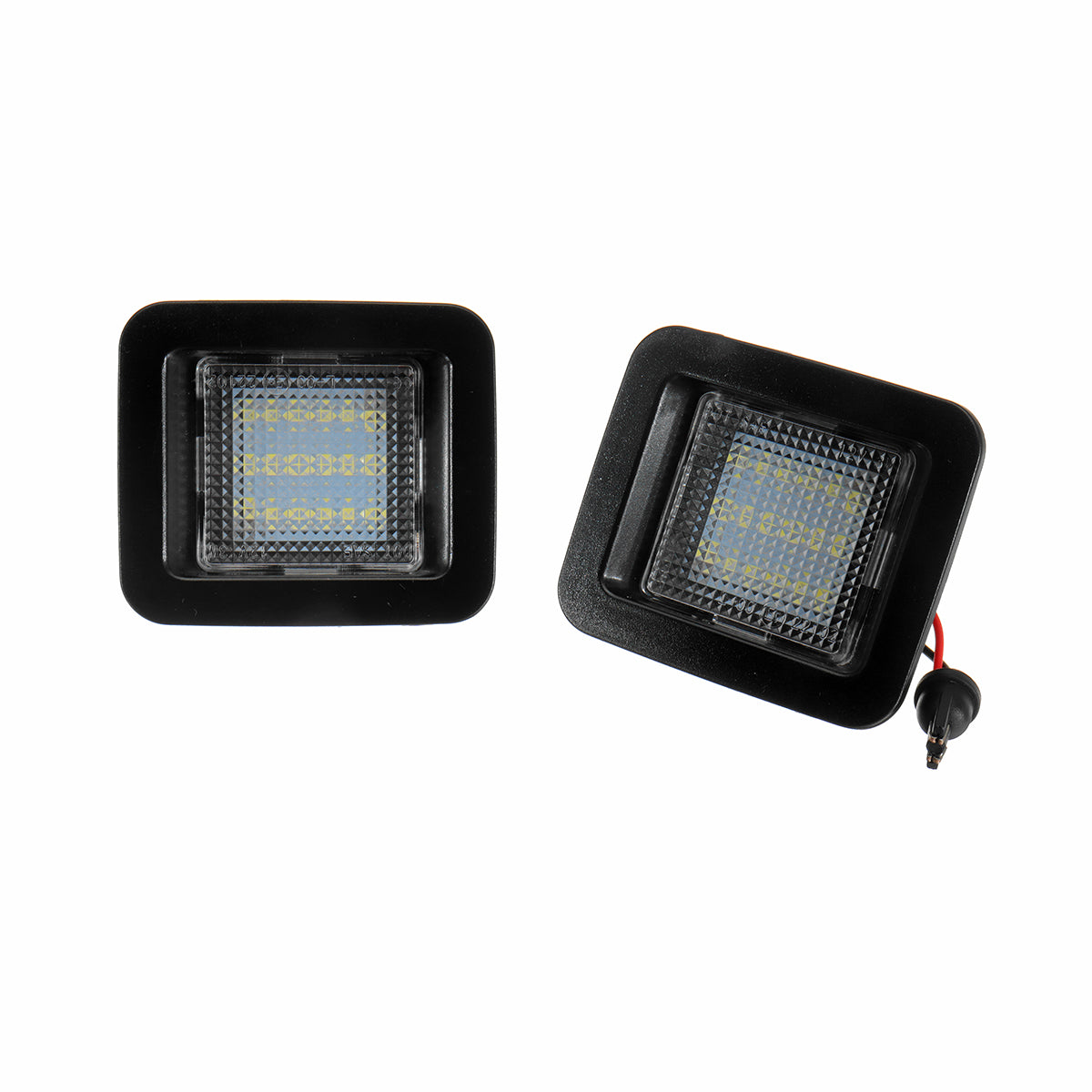 Black 2PCS LED License Plate Lights Rear Bumper Lamp Error Free for Ford F-150 Raptor 2015-up