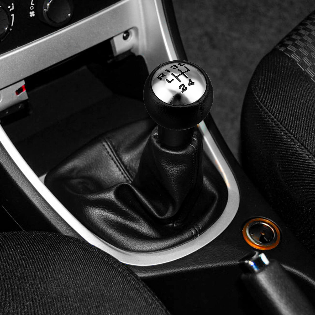 Black 5 Speed Gear Stick Shift Knob For Peugeot 3008 407 5008 807 307 308 Citroen C4 C8