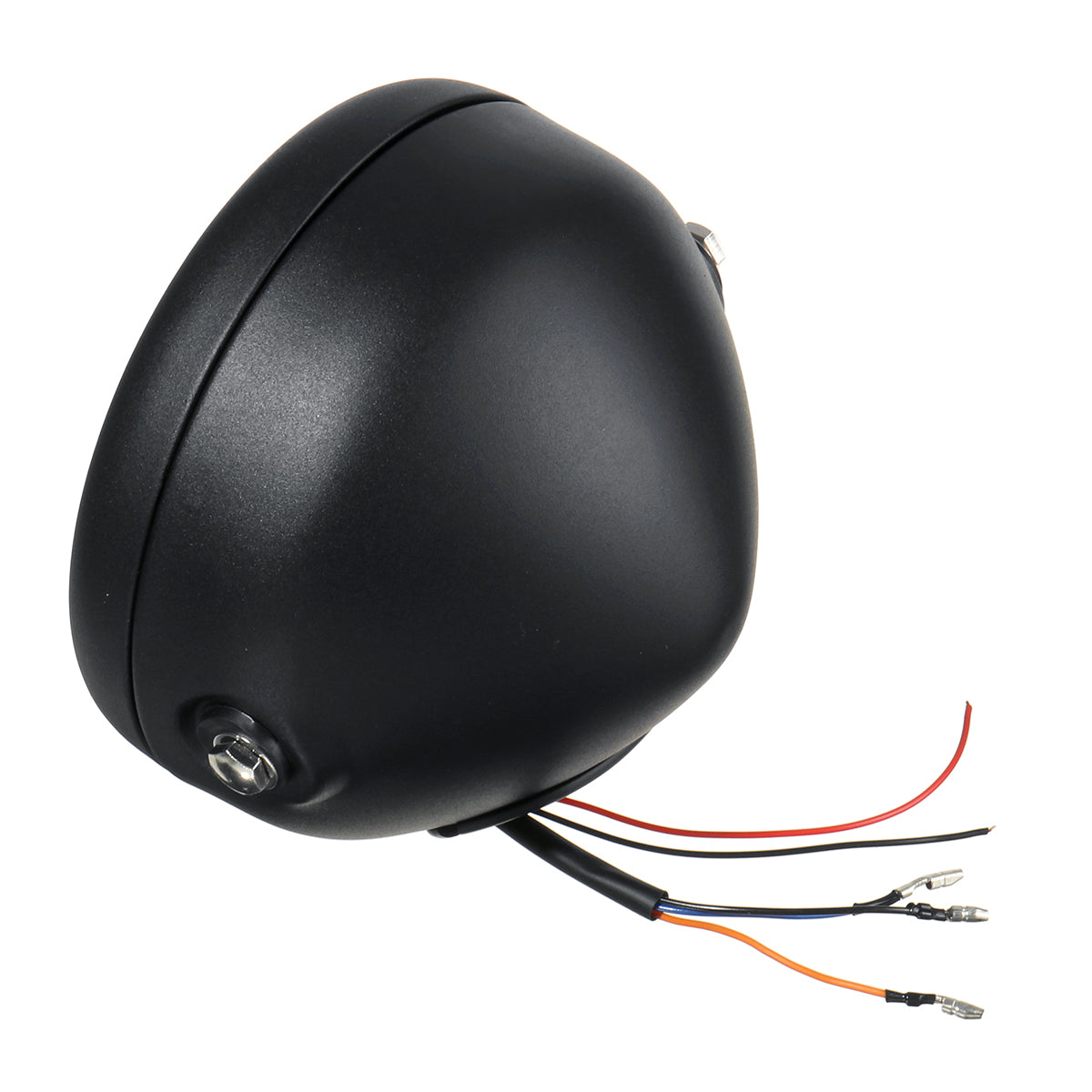 Black 6.5inch Retro LED Motorcycle Headlight DRL Motobike Headlamp Bracket Fog High Low Beam Bulb