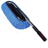 Steel Blue Car Wash Brush Cleaning Mop Broom Adjustable Telescoping Long Handle Car Cleaning Tools Rotatable Brush
