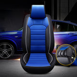 1 Pcs Universal PU Leather Car Seat Covers Cushions Front Stitching Seat Protector - Auto GoShop