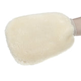Light Gray Double-Sided Wool Car Washing Glove Cleaning Mitten Cleaner Dust