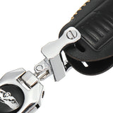 3 Buttons PU Leather Car Remote Key Fob Case/bag Shell Cover Holder for Nissan - Auto GoShop