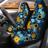 1/2Pcs Universal Car Front Row Seat Cover Seat Mat Flower Printed Protector - Auto GoShop