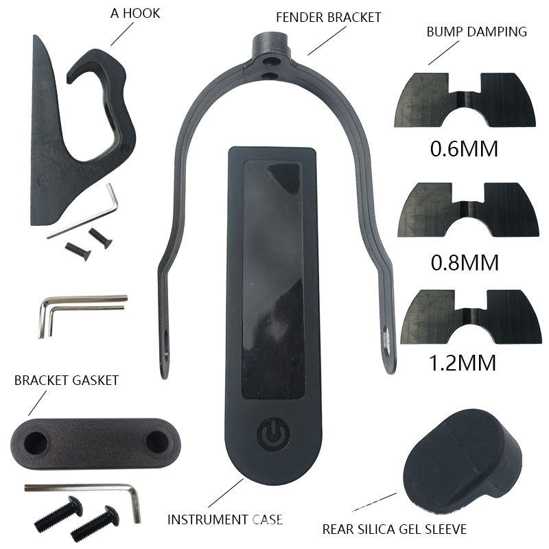 6Pcs Set of Accessories For MIJIA M365 Scooter Damper Bracket Hook Silica Gel Sleeve Sheath - Auto GoShop